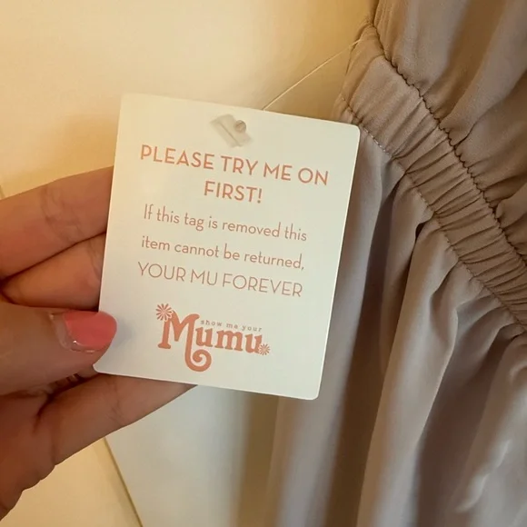 Show Me Your MuMu Light Gray Halter Maxi Dress - Picture 3 of 3